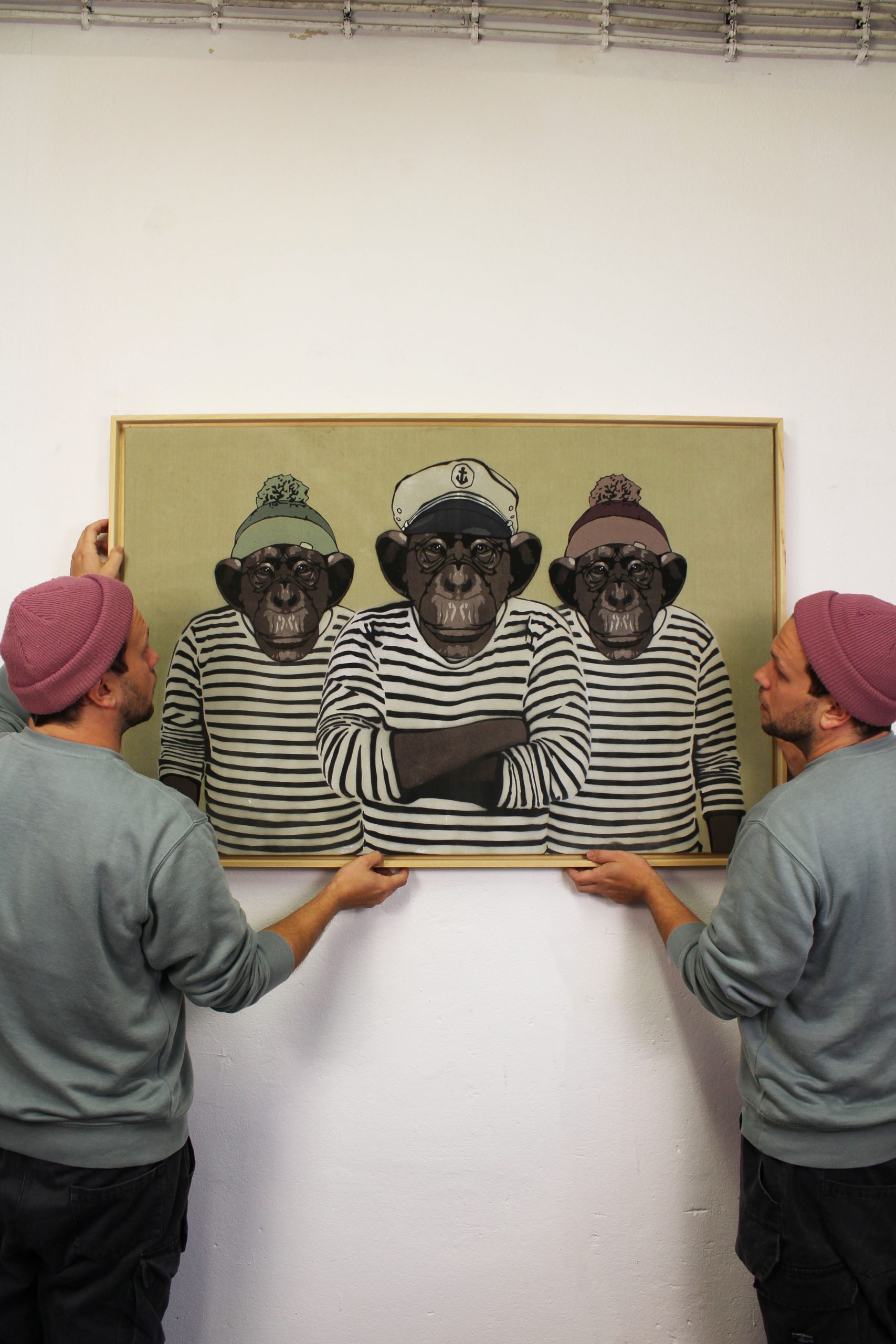 Ringelshirt Crew auf Frankzeichzelt