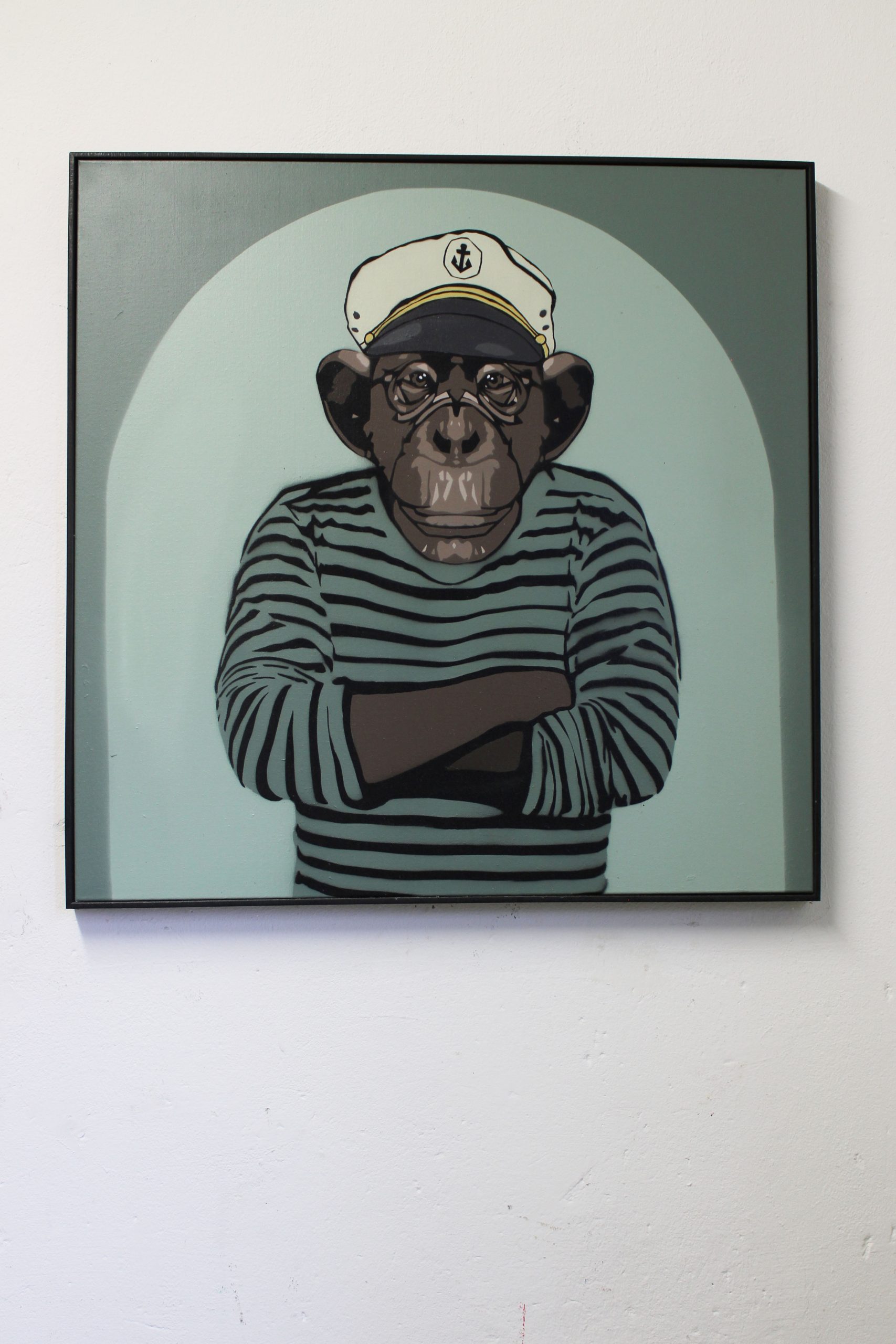 Ringelshirt Käpten (Dunkeltürkis)